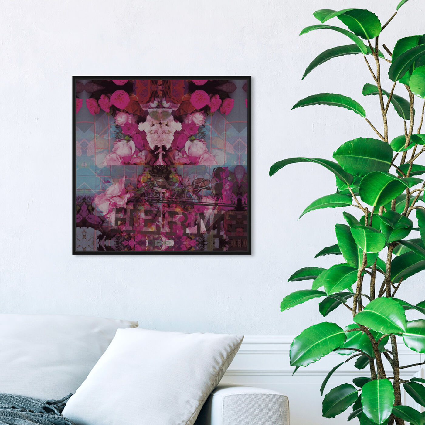 Hanging view of Sublime Illusion featuring floral and botanical and florals art.