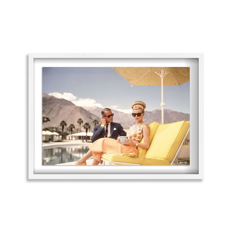 Poolside Palm Springs Couple