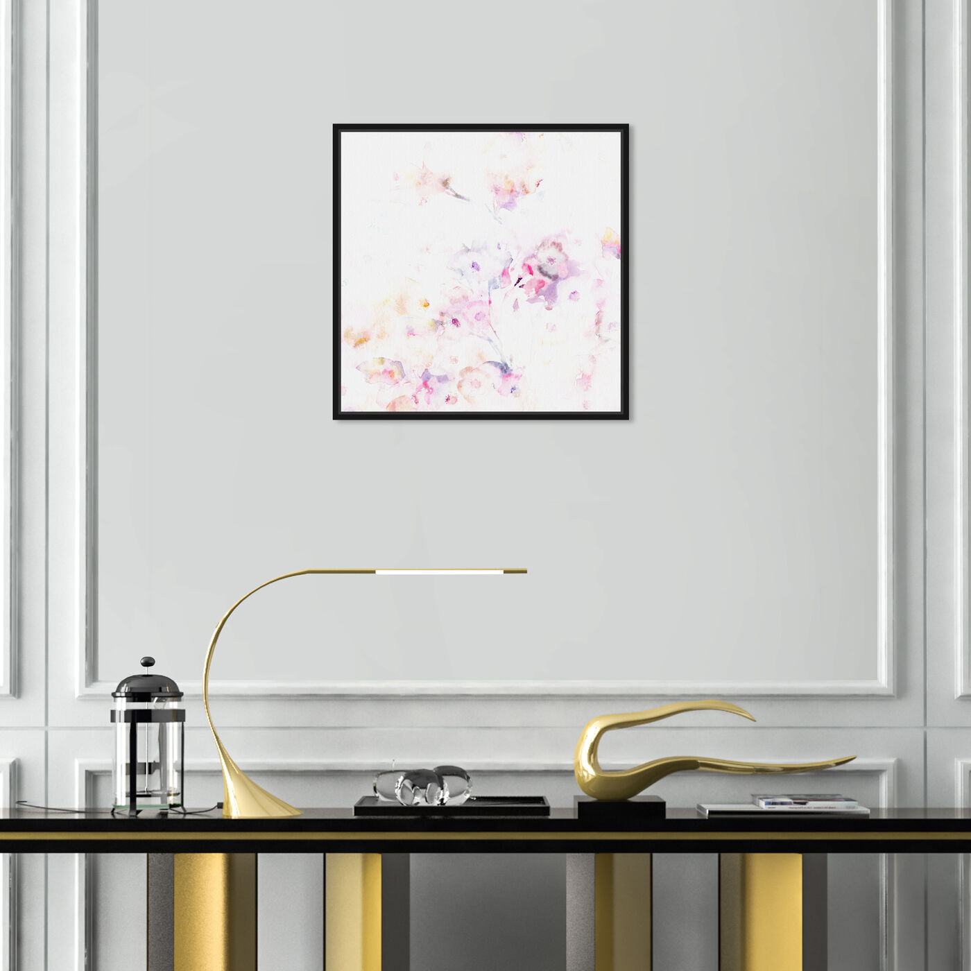 Hanging view of Dreamy Garden featuring abstract and flowers art.