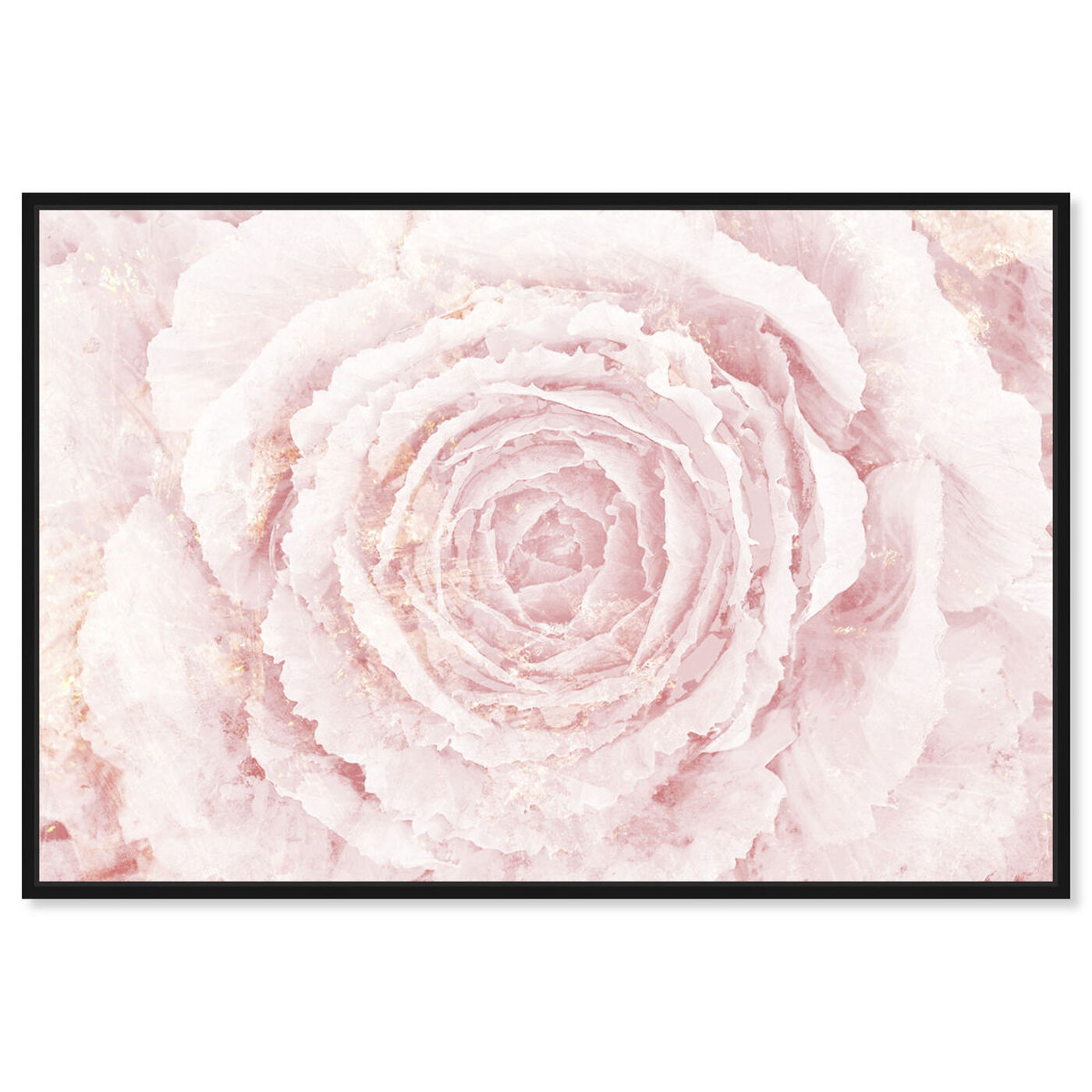 Front view of Blush Winter Flower Pink featuring floral and botanical and florals art.