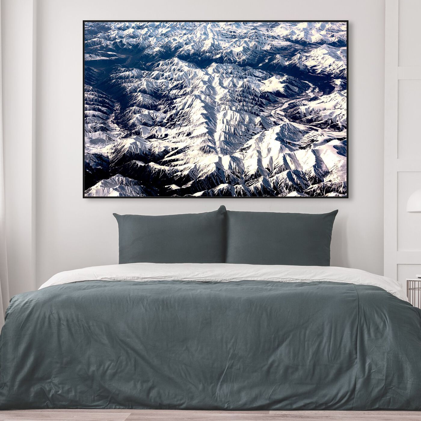 Hanging view of Curro Cardenal - Aero View III featuring nature and landscape and mountains art.