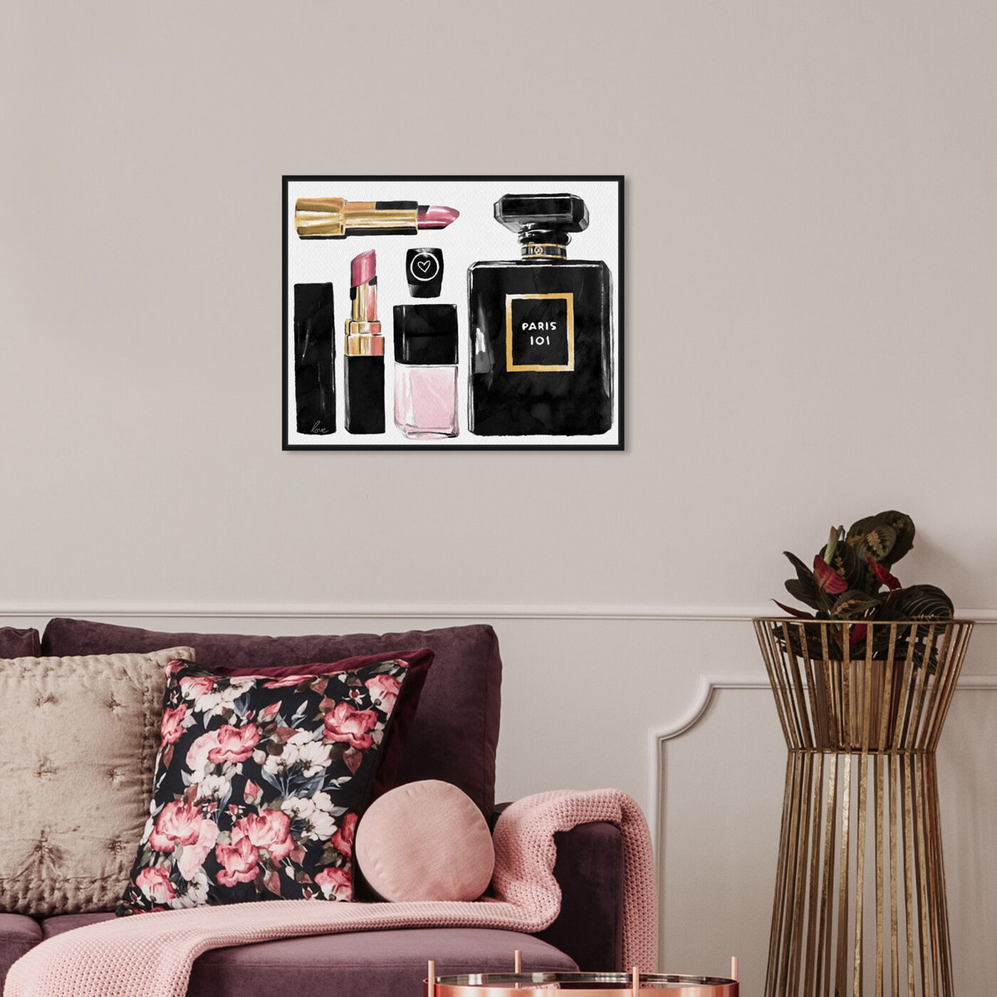 Hanging view of Fashionista Essentials featuring fashion and glam and essentials art.