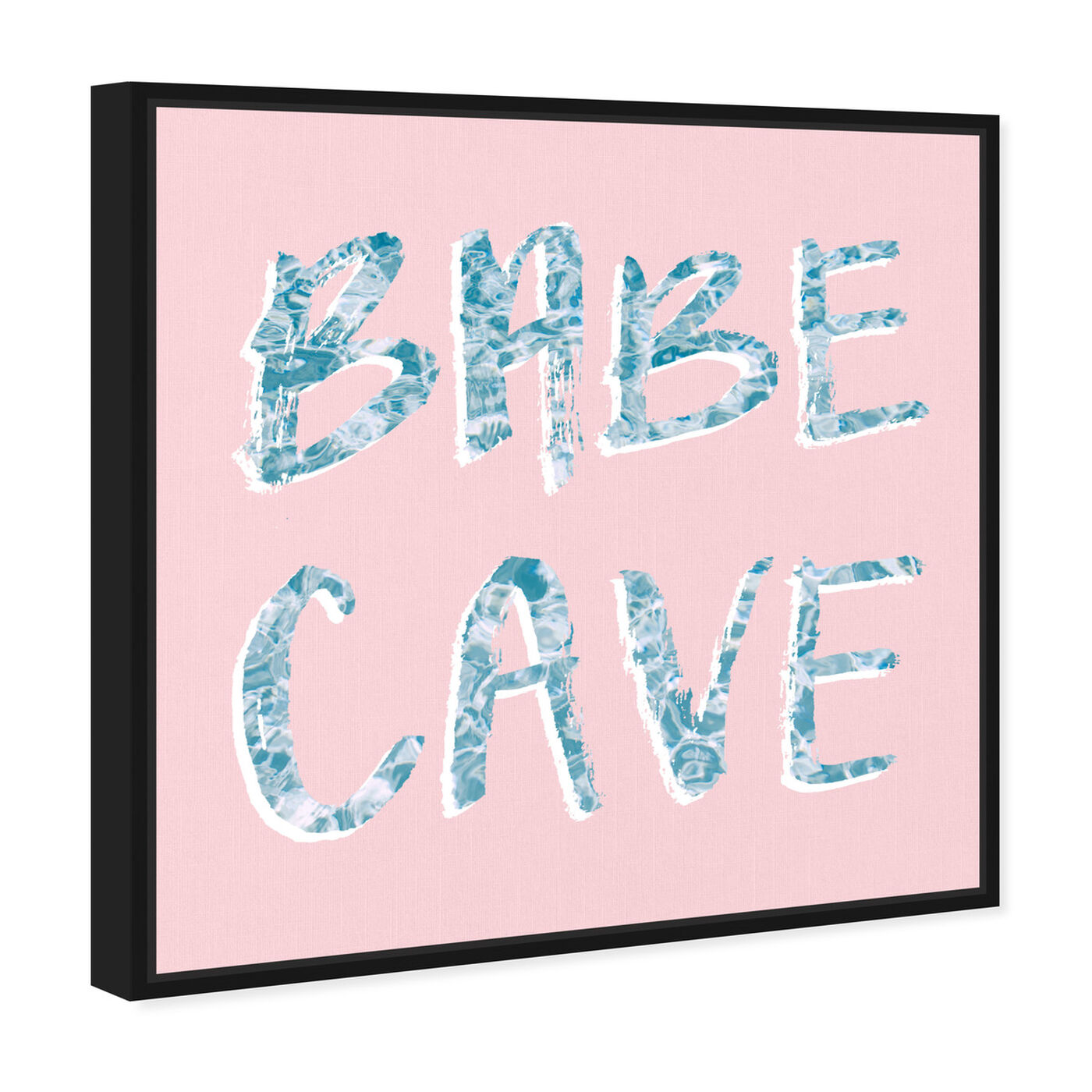 Angled view of Babe Cave Pool Party featuring typography and quotes and empowered women quotes and sayings art.