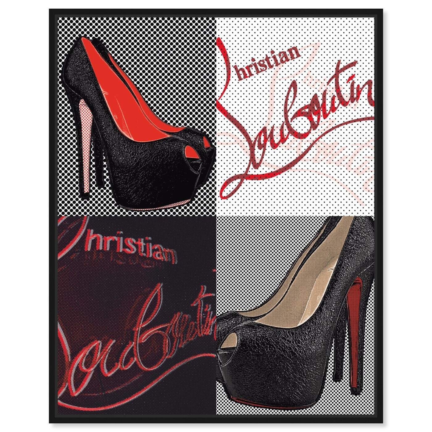 Front view of Red Soles I featuring fashion and glam and shoes art.