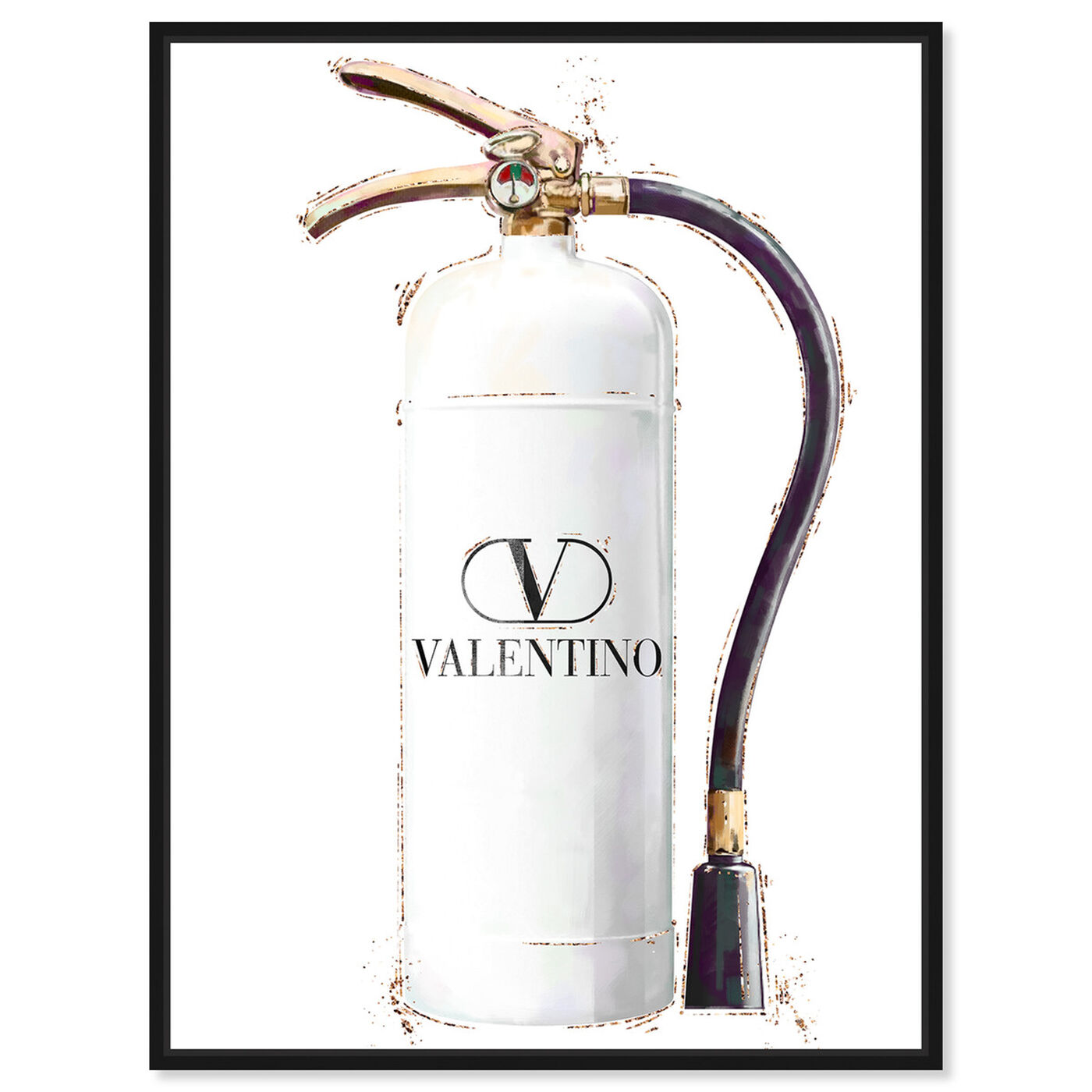 Front view of White Extinguisher featuring fashion and glam and lifestyle art.