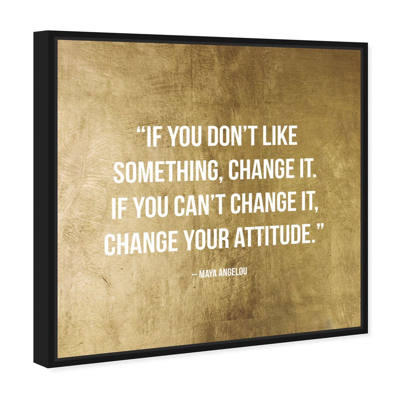 Angled view of Change It featuring typography and quotes and inspirational quotes and sayings art.