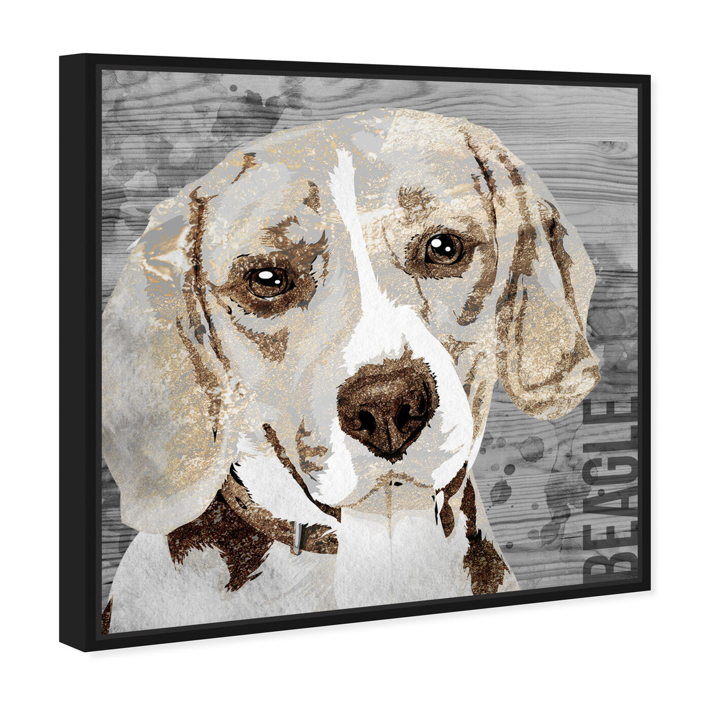 Angled view of Love My Beagle featuring animals and dogs and puppies art.