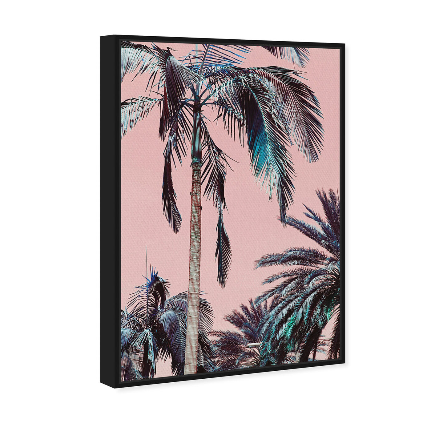 Angled view of Beach Vibes featuring floral and botanical and trees art.