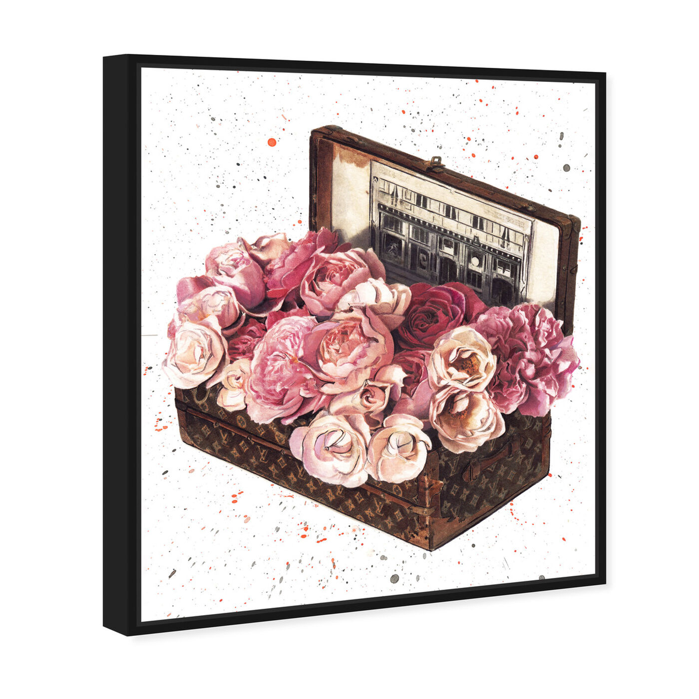 Doll Memories - Trunk Full of Flowers  Fashion and Glam Wall Art by Oliver  Gal
