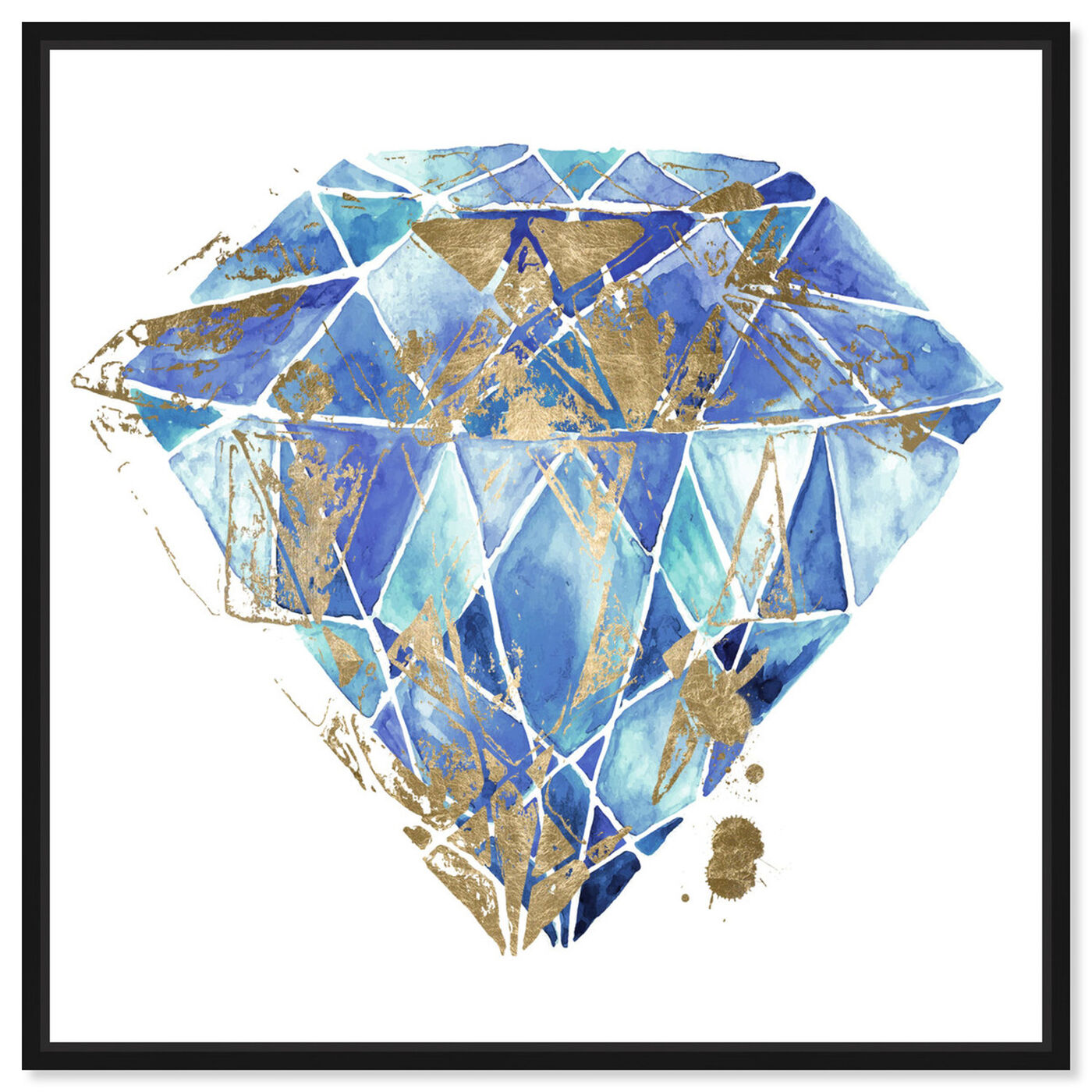 Front view of Treasure I featuring abstract and crystals art.