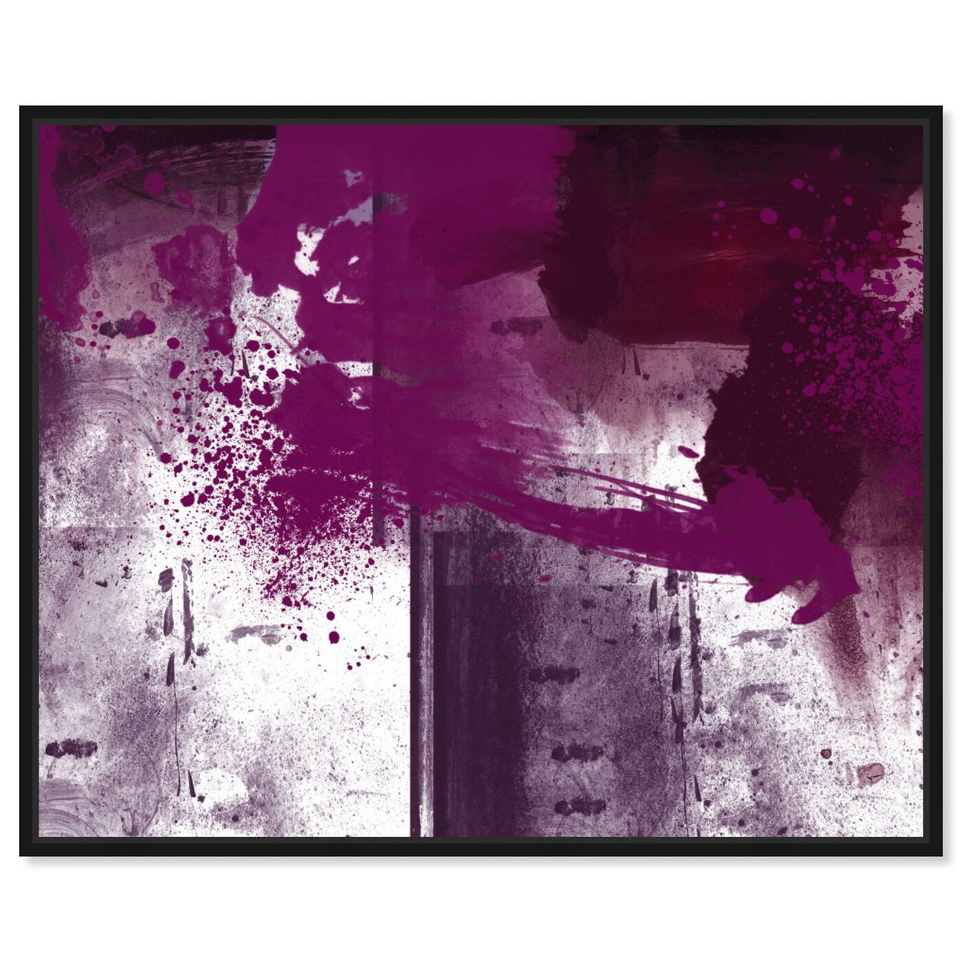 Front view of Violet Substance featuring abstract and paint art.