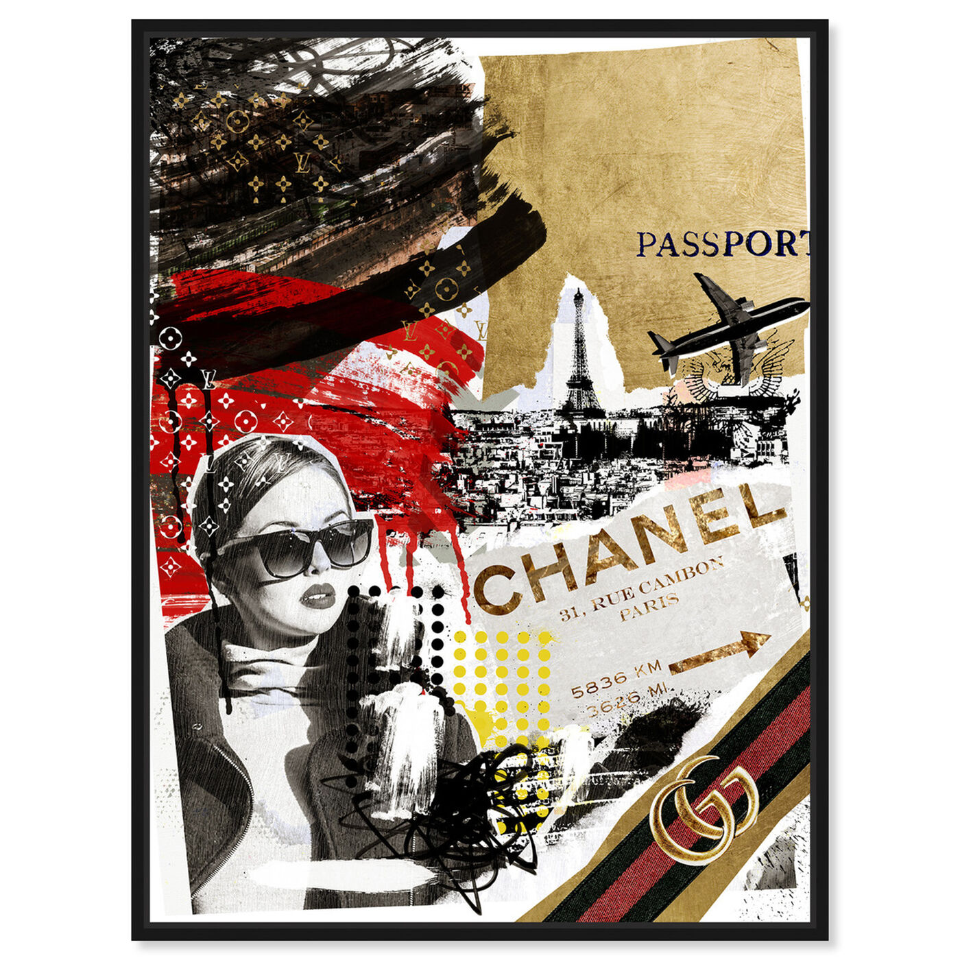 Front view of Passport to Paris featuring fashion and glam and travel essentials art.