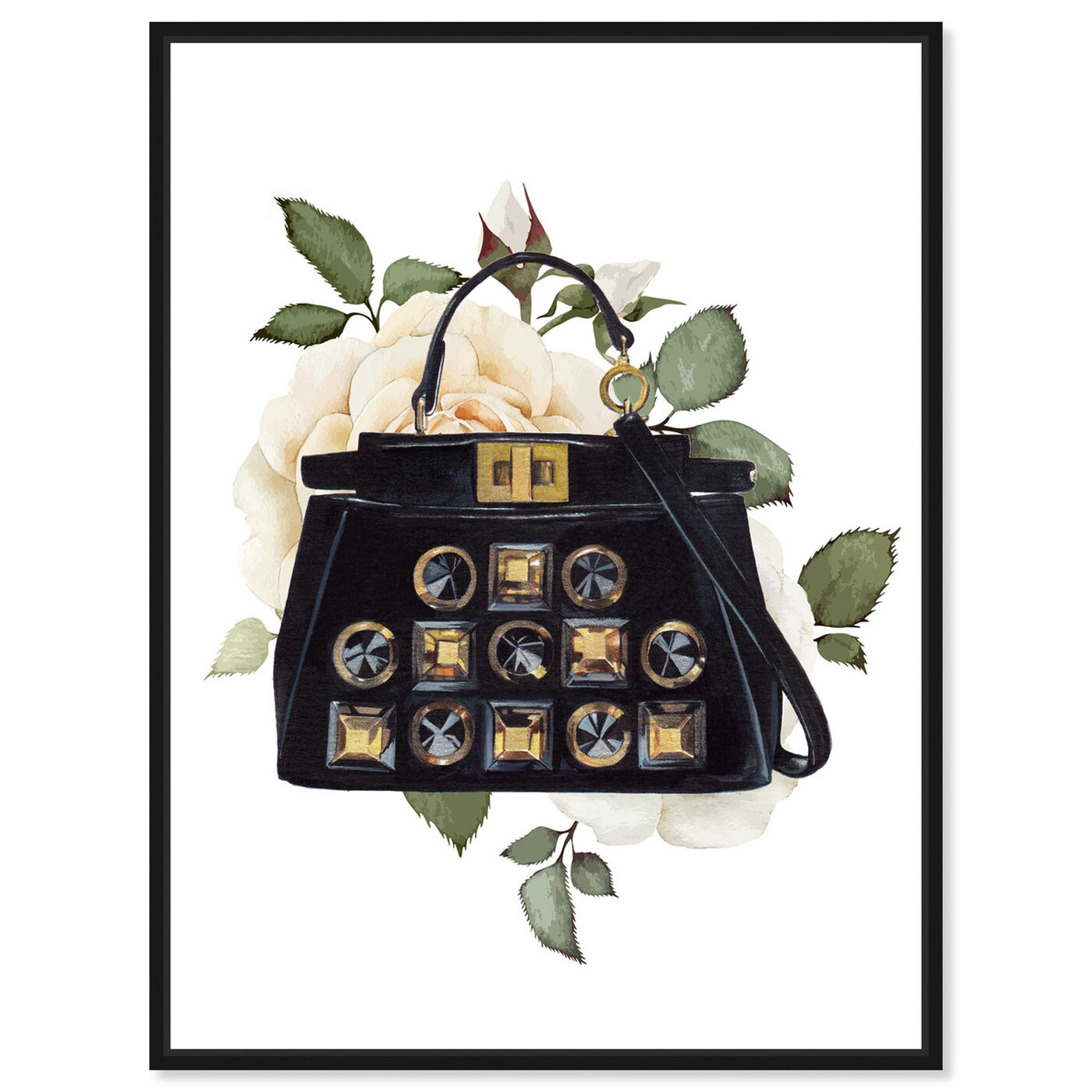 Front view of Doll Memories - Woman's Vintage Bag featuring fashion and glam and handbags art.