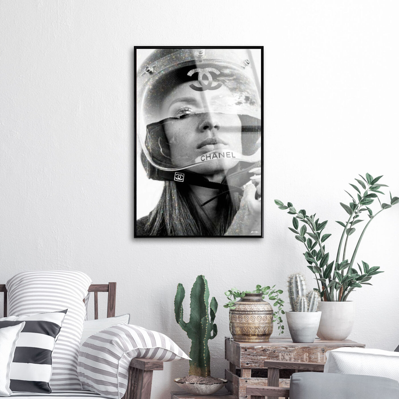Motogirl - Framed Acrylic Art