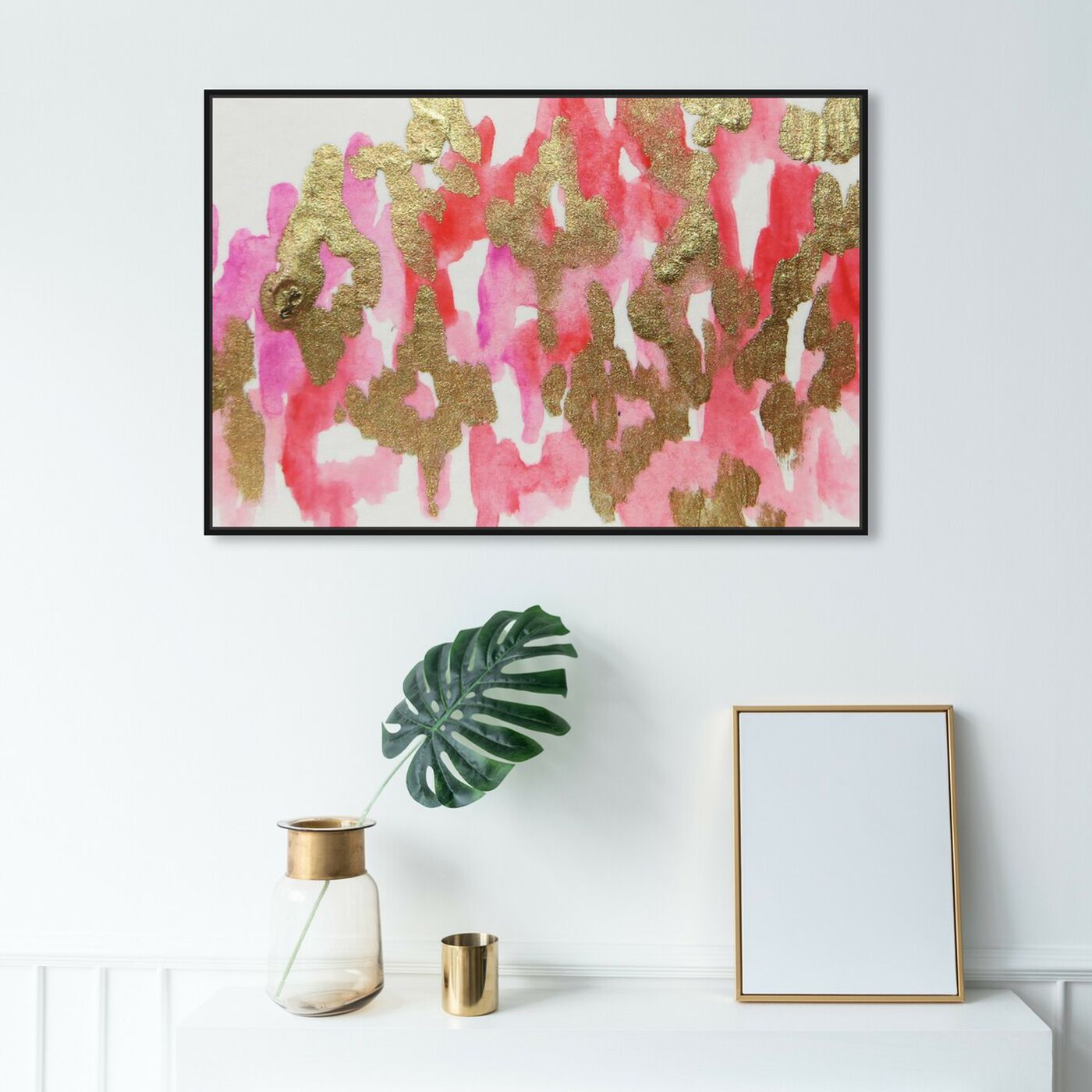 Hanging view of Pink Palais - Signature Collection featuring abstract and paint art.