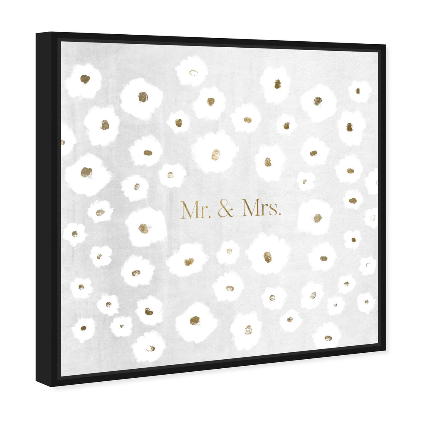 Angled view of Mr and Mrs featuring typography and quotes and love quotes and sayings art.