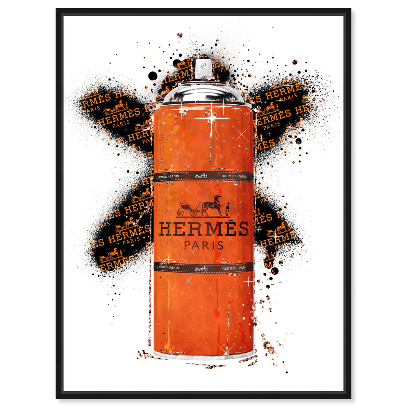 Front view of Fashion Orange Spray featuring fashion and glam and lifestyle art.