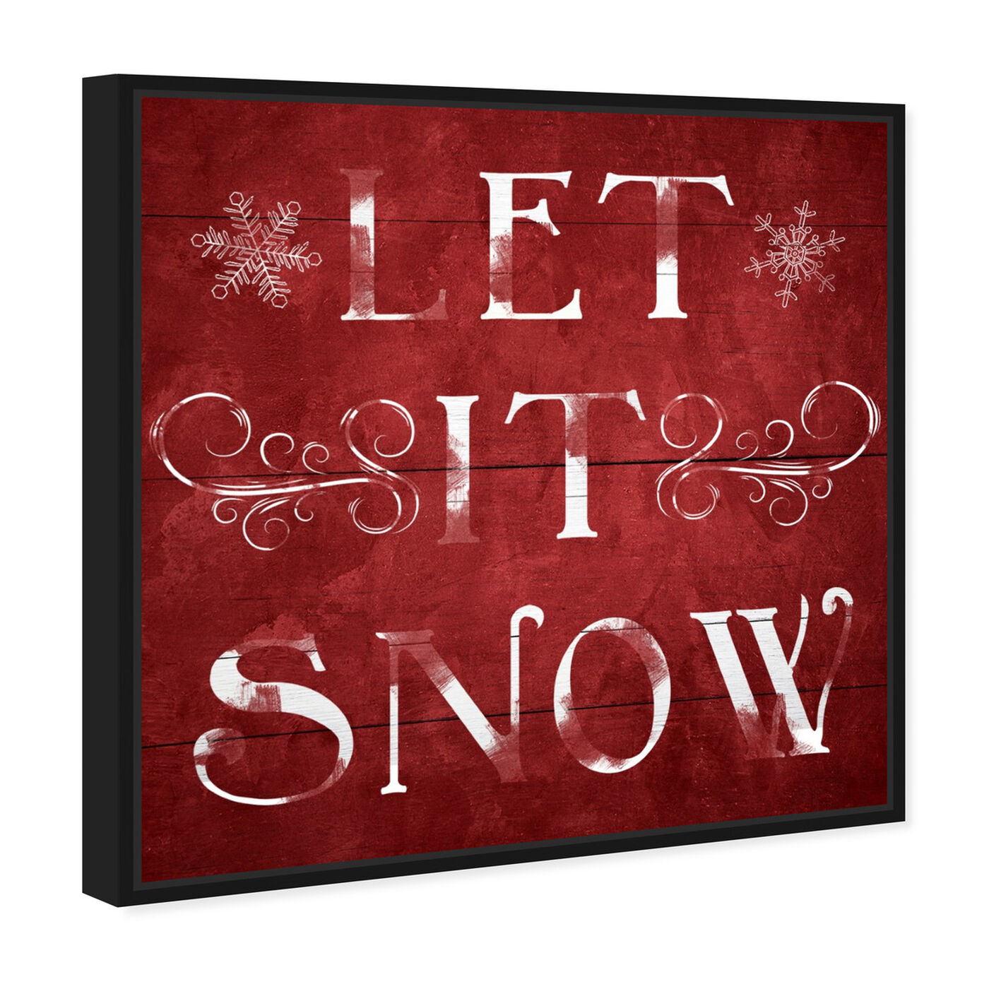 Angled view of Let It Snow featuring holiday and seasonal and holidays art.
