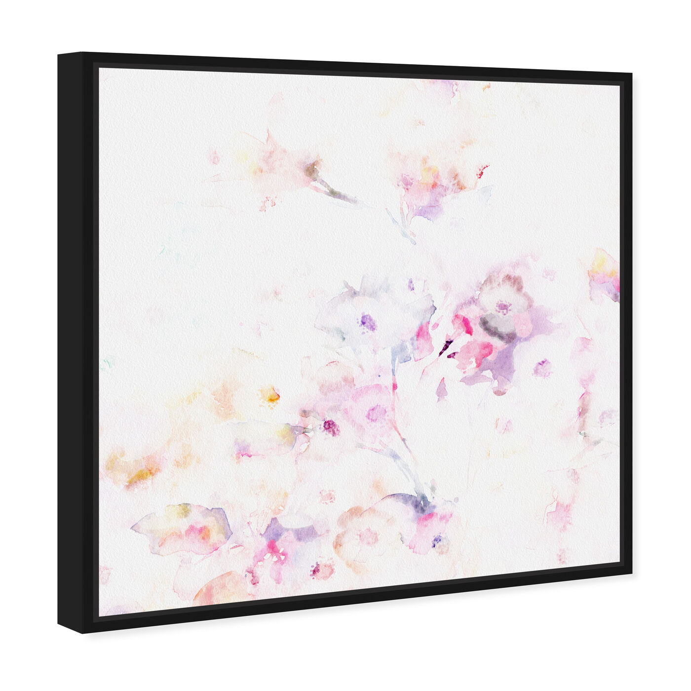 Angled view of Dreamy Garden featuring abstract and flowers art.