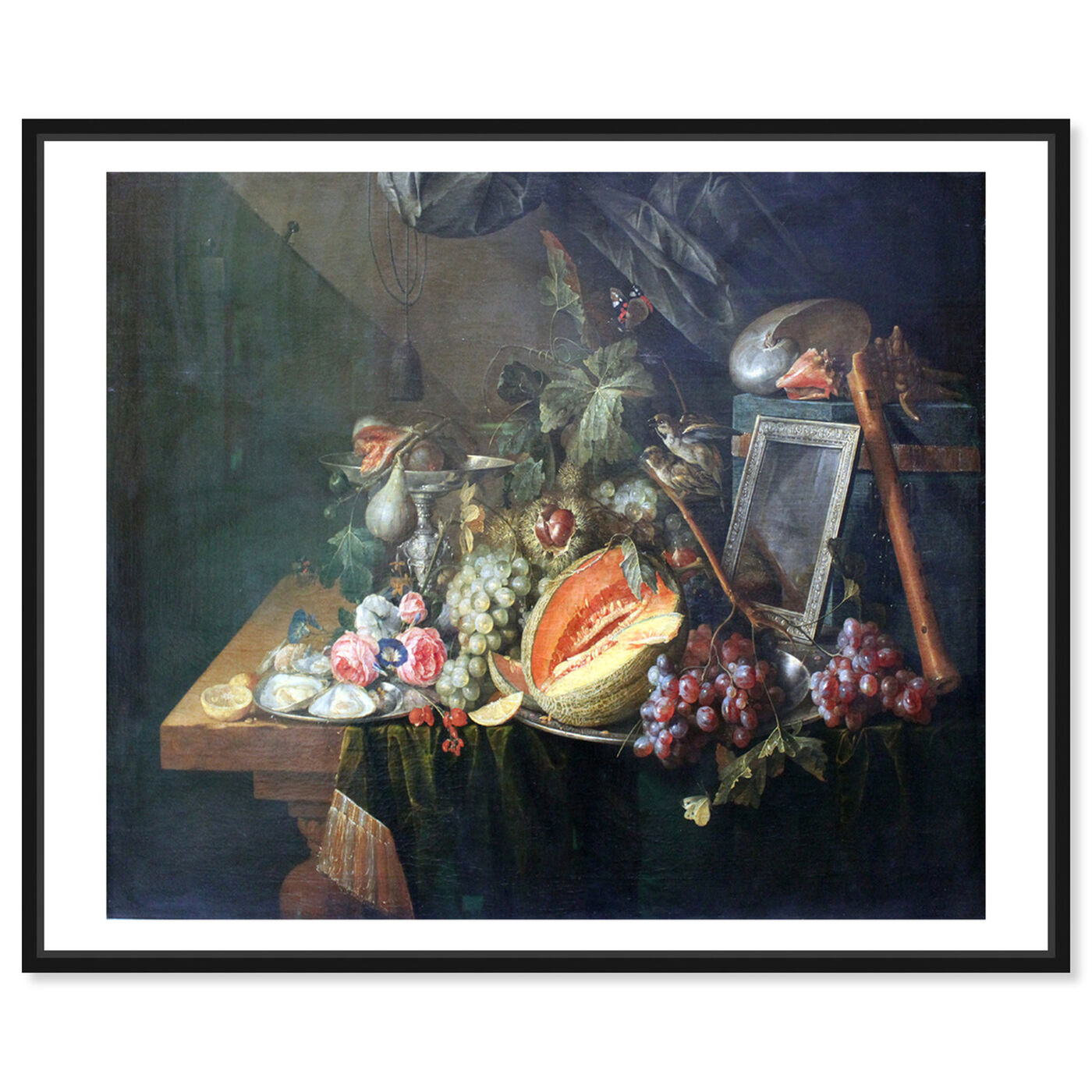 Front view of Heem - Sumptuous Still Life featuring classic and figurative and classical figures art.