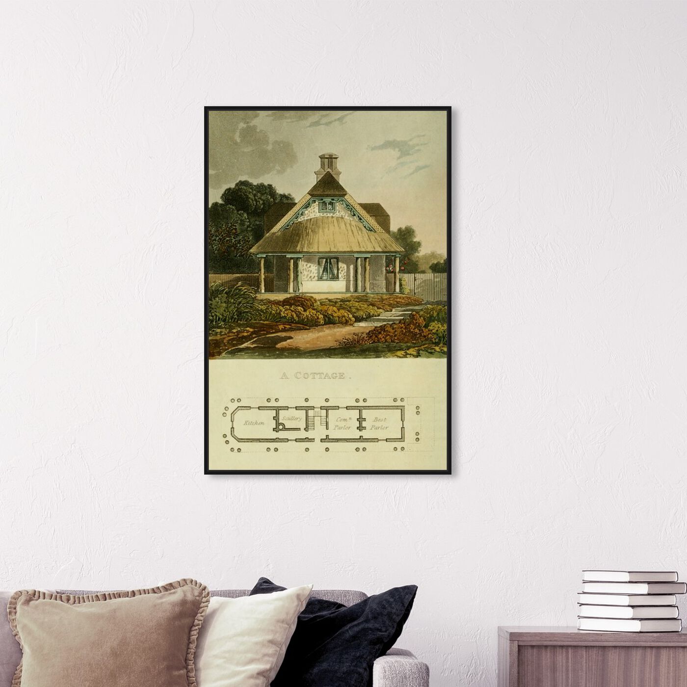 Hanging view of Cottage - The Art Cabinet featuring classic and figurative and classic art.