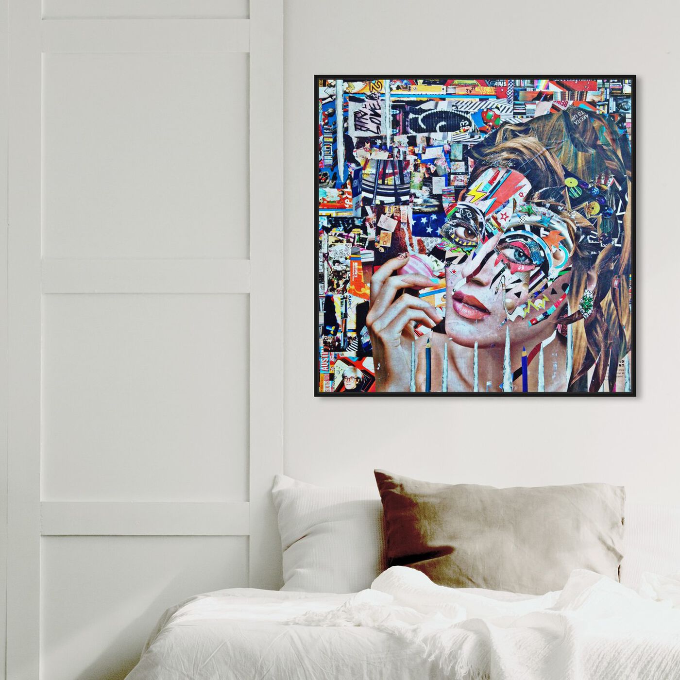 Hanging view of Eos by Katy Hirschfeld featuring fashion and glam and portraits art.