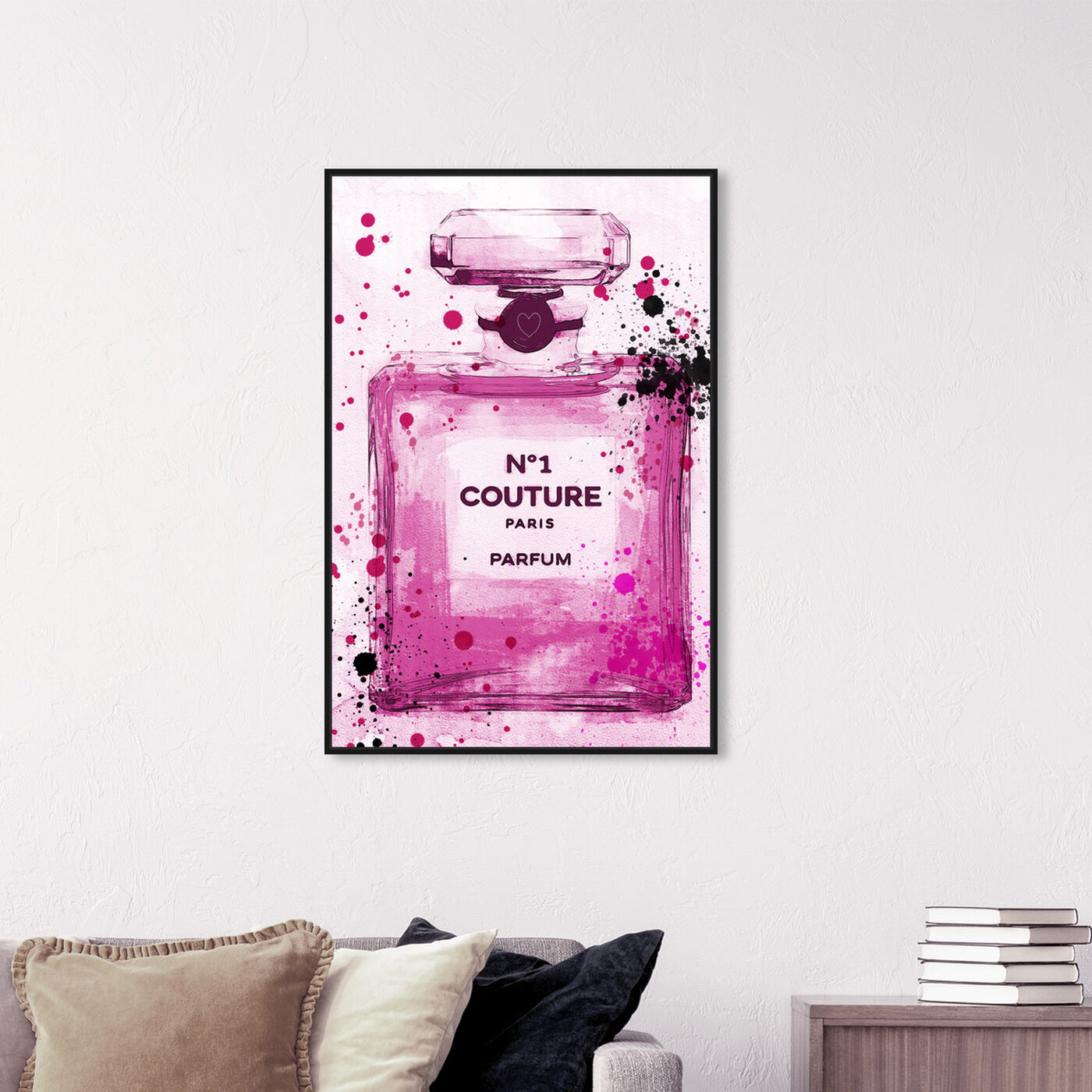 Hanging view of Couture Parfum Pink featuring fashion and glam and perfumes art.