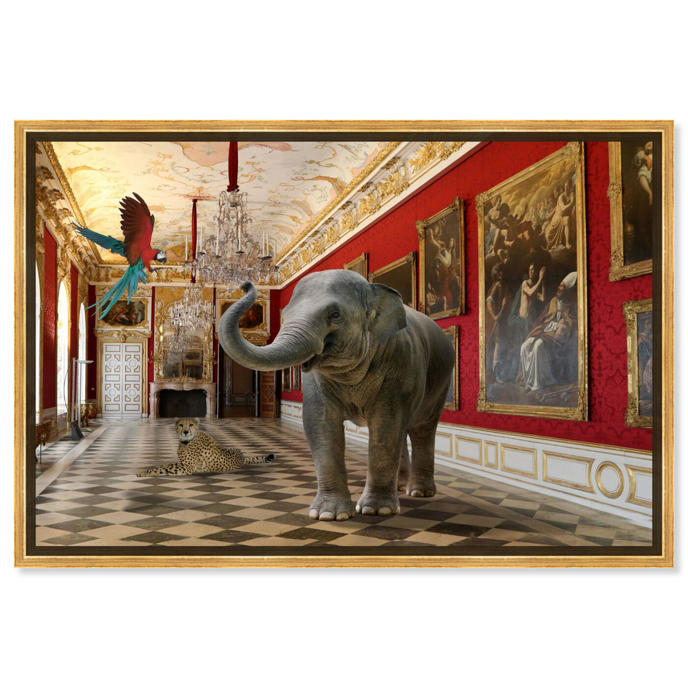 Front view of Delicate as an Elephant can Be featuring animals and zoo and wild animals art.