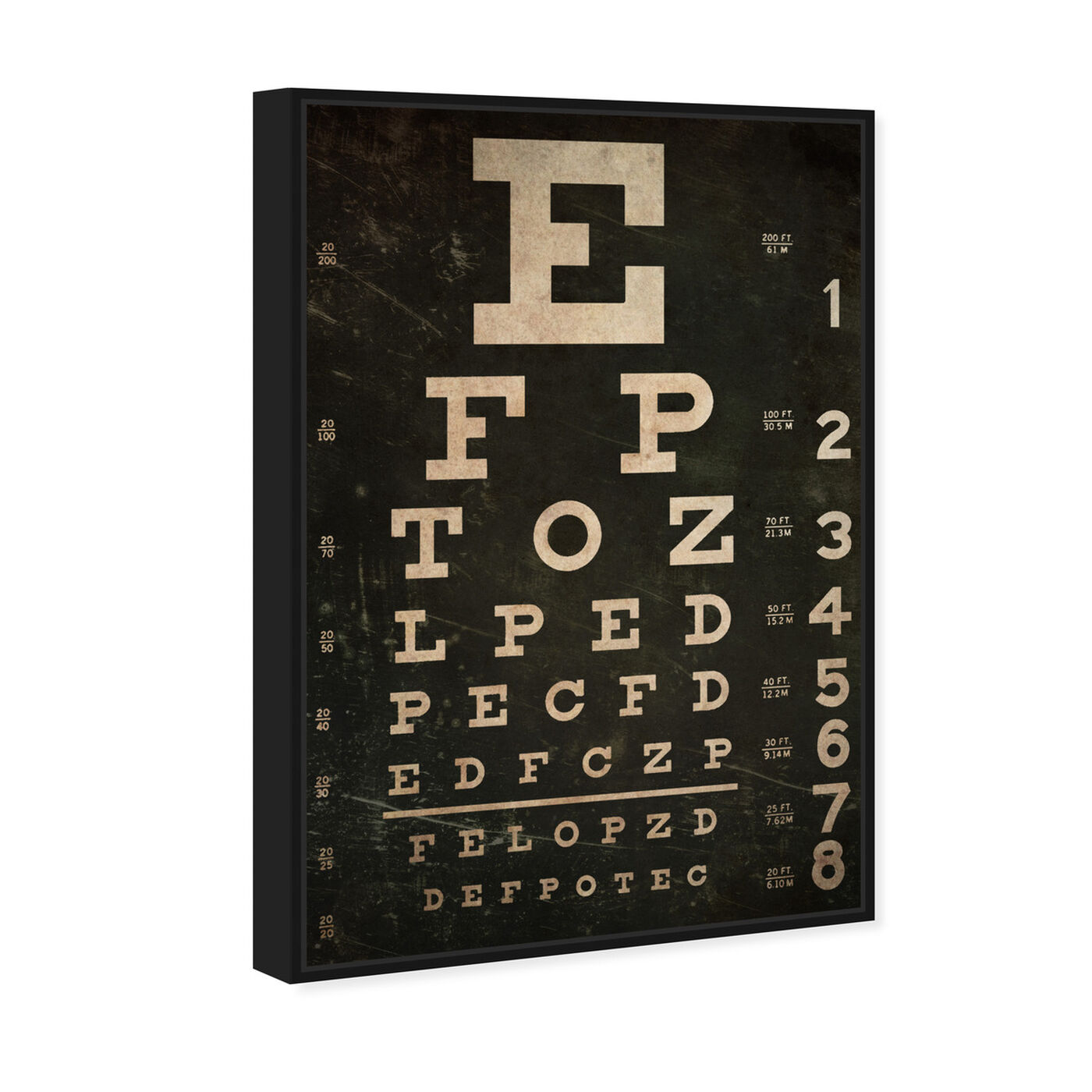Angled view of Eye Test featuring people and portraits and professions art.