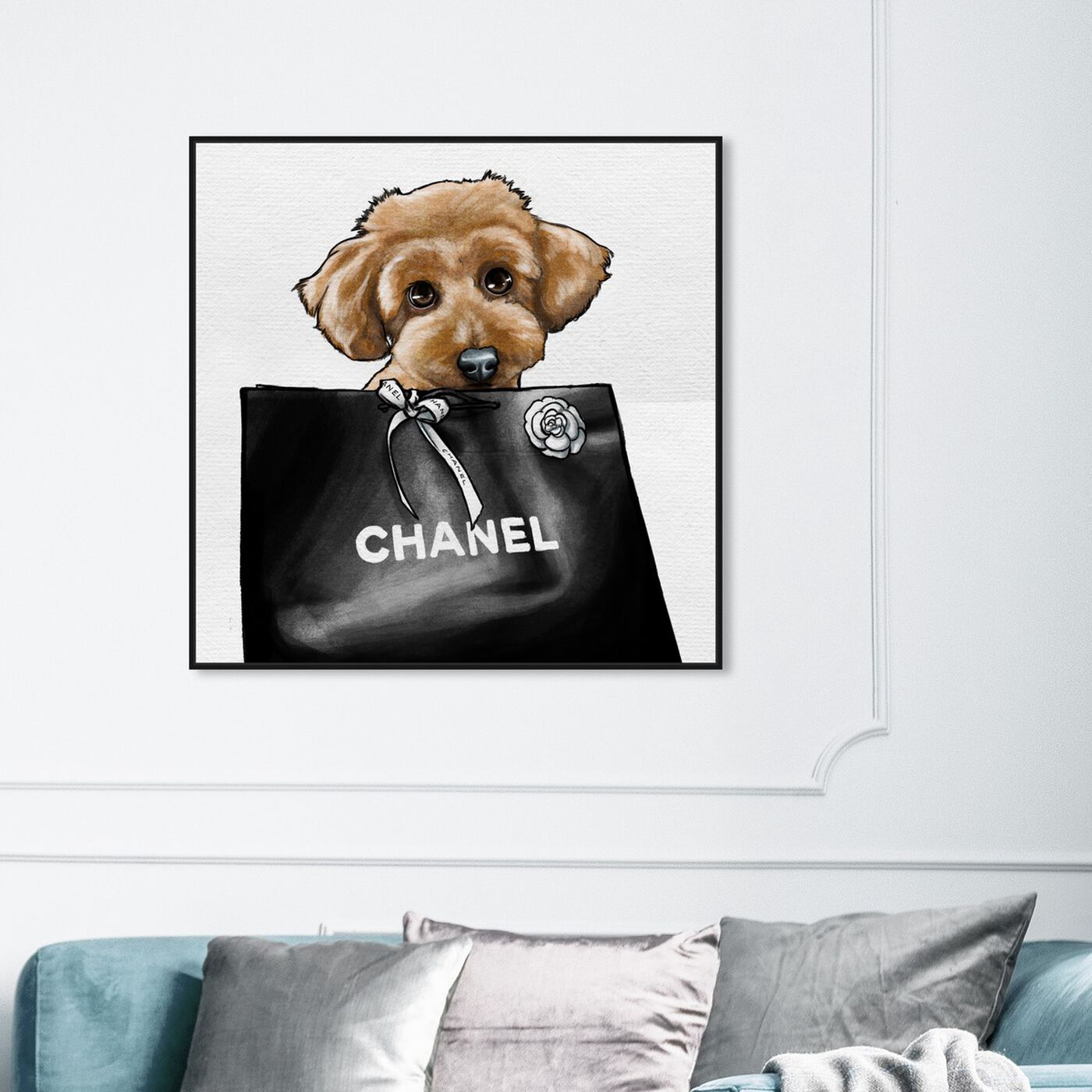 Hanging view of Poodle Glam featuring fashion and glam and fashion art.
