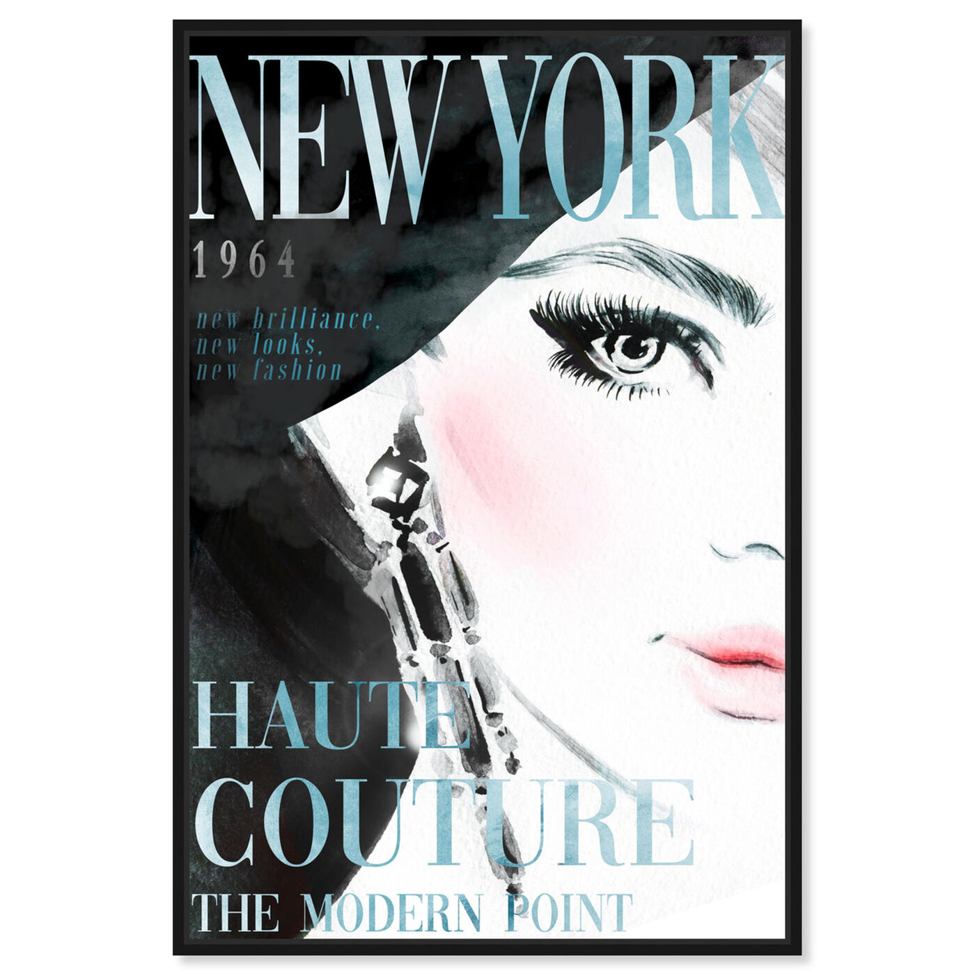 Front view of Cover New York Aqua featuring advertising and publications art.