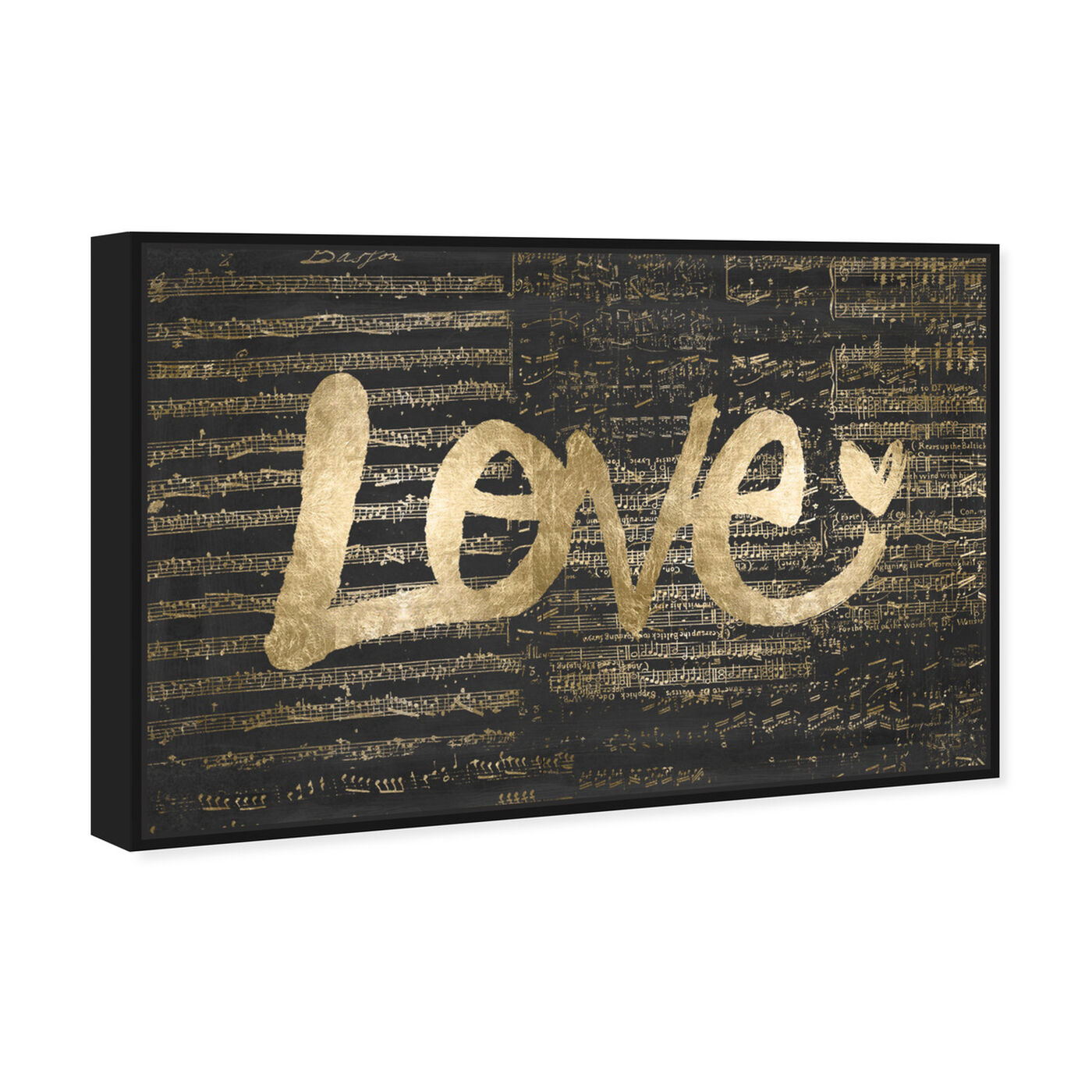 Angled view of Love of Music featuring typography and quotes and love quotes and sayings art.