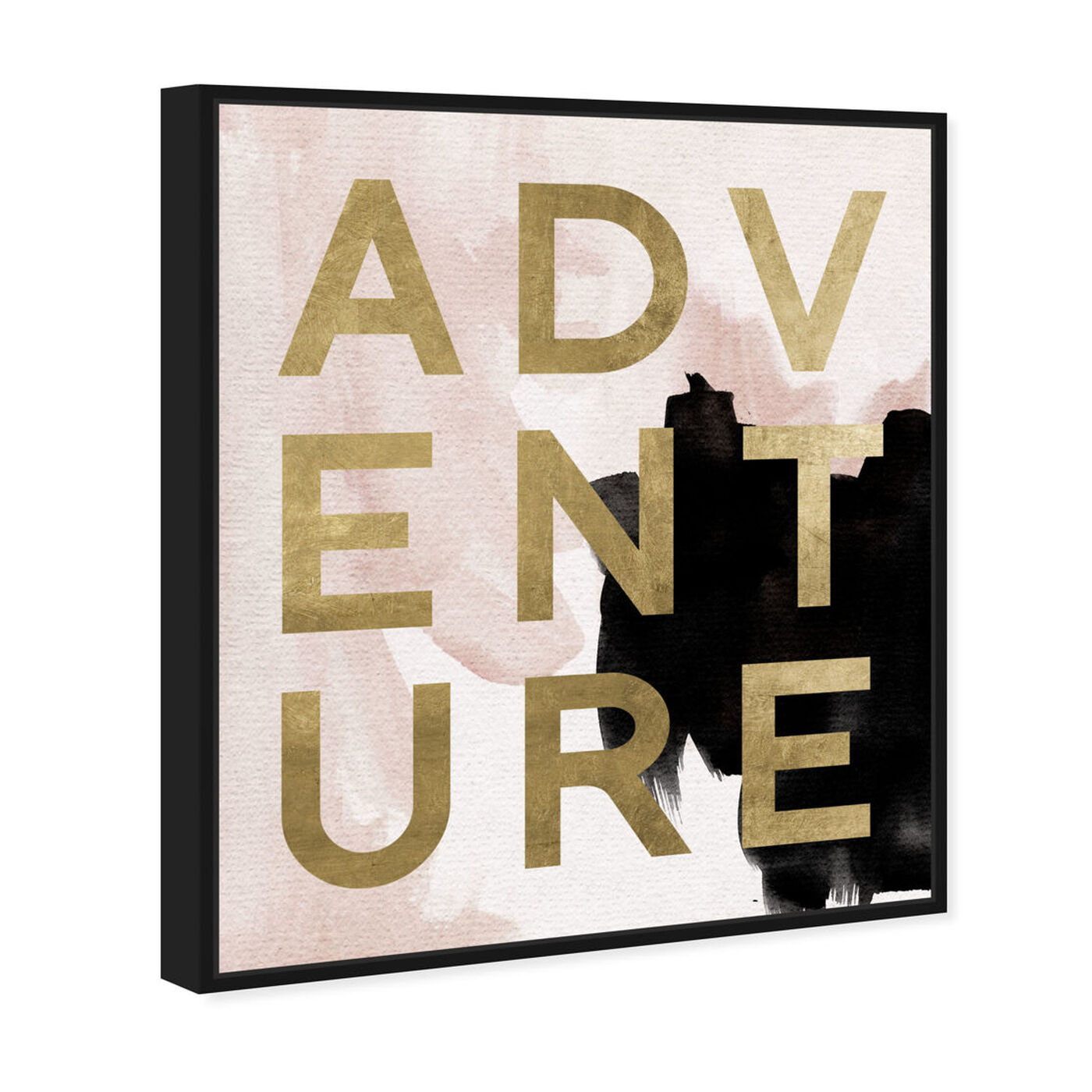 Angled view of More Adventures Neutral featuring typography and quotes and motivational quotes and sayings art.