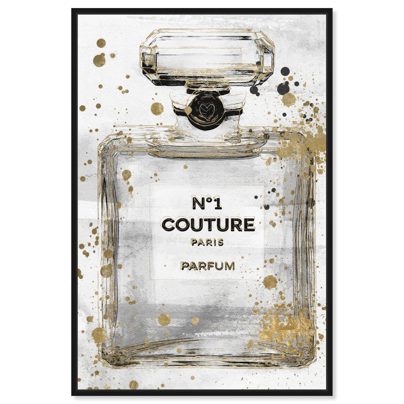 Front view of Couture Night Parfum Tall featuring fashion and glam and perfumes art.