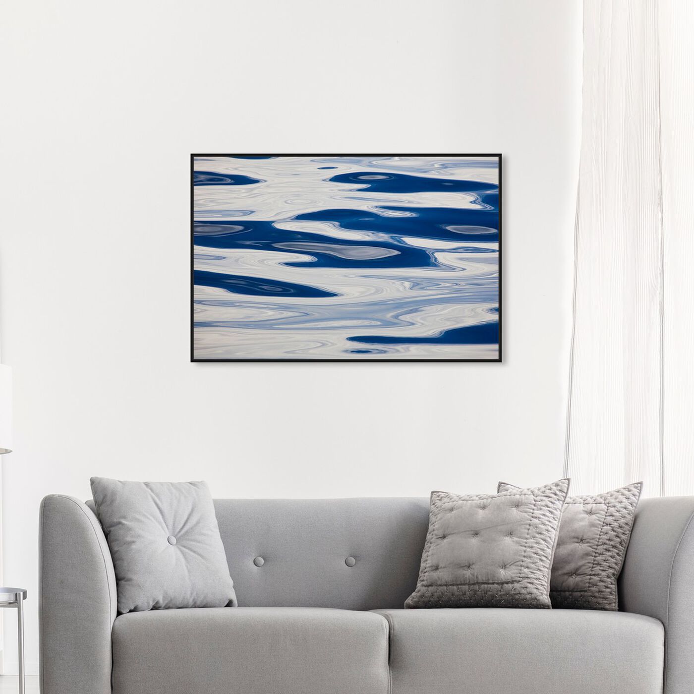 Hanging view of Ocean Surface Abstract by David Fleetham featuring nautical and coastal and coastal art.