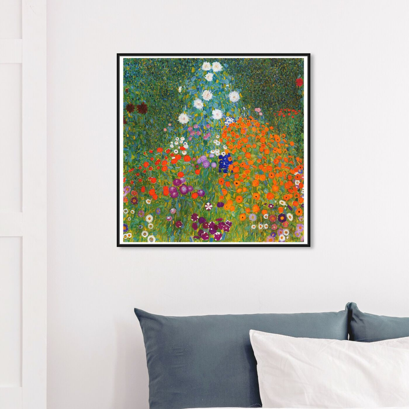 Hanging view of Klimt - Cottage Garden featuring floral and botanical and gardens art.