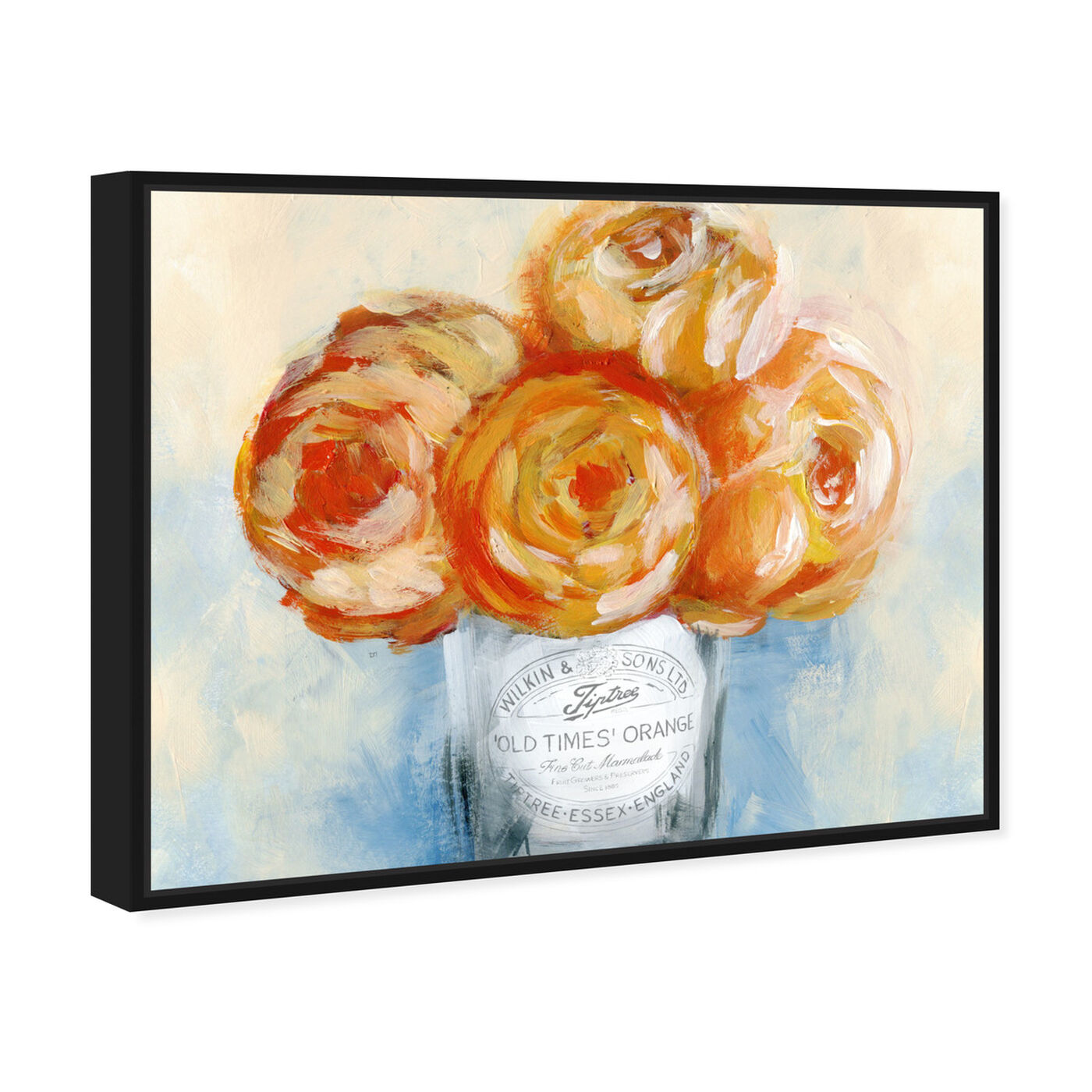 Angled view of Orange Juice featuring floral and botanical and florals art.