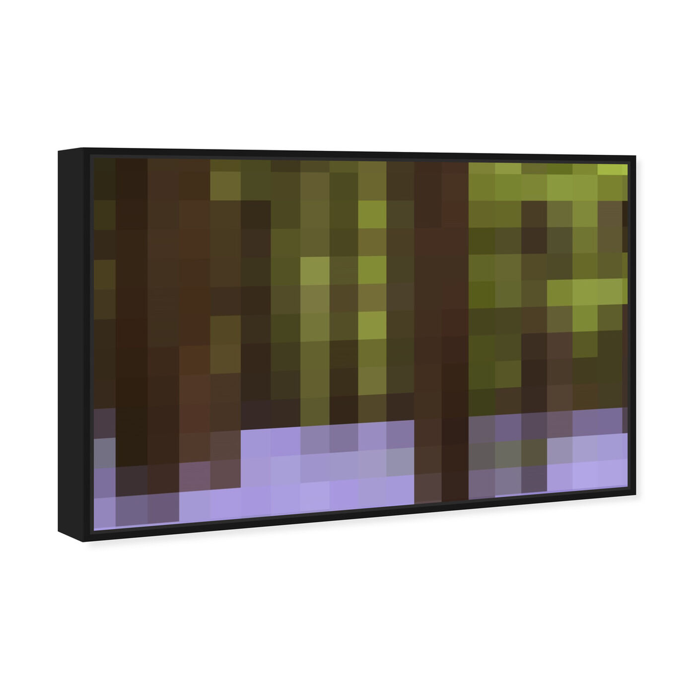 Angled view of Pixel Forest featuring abstract and textures art.