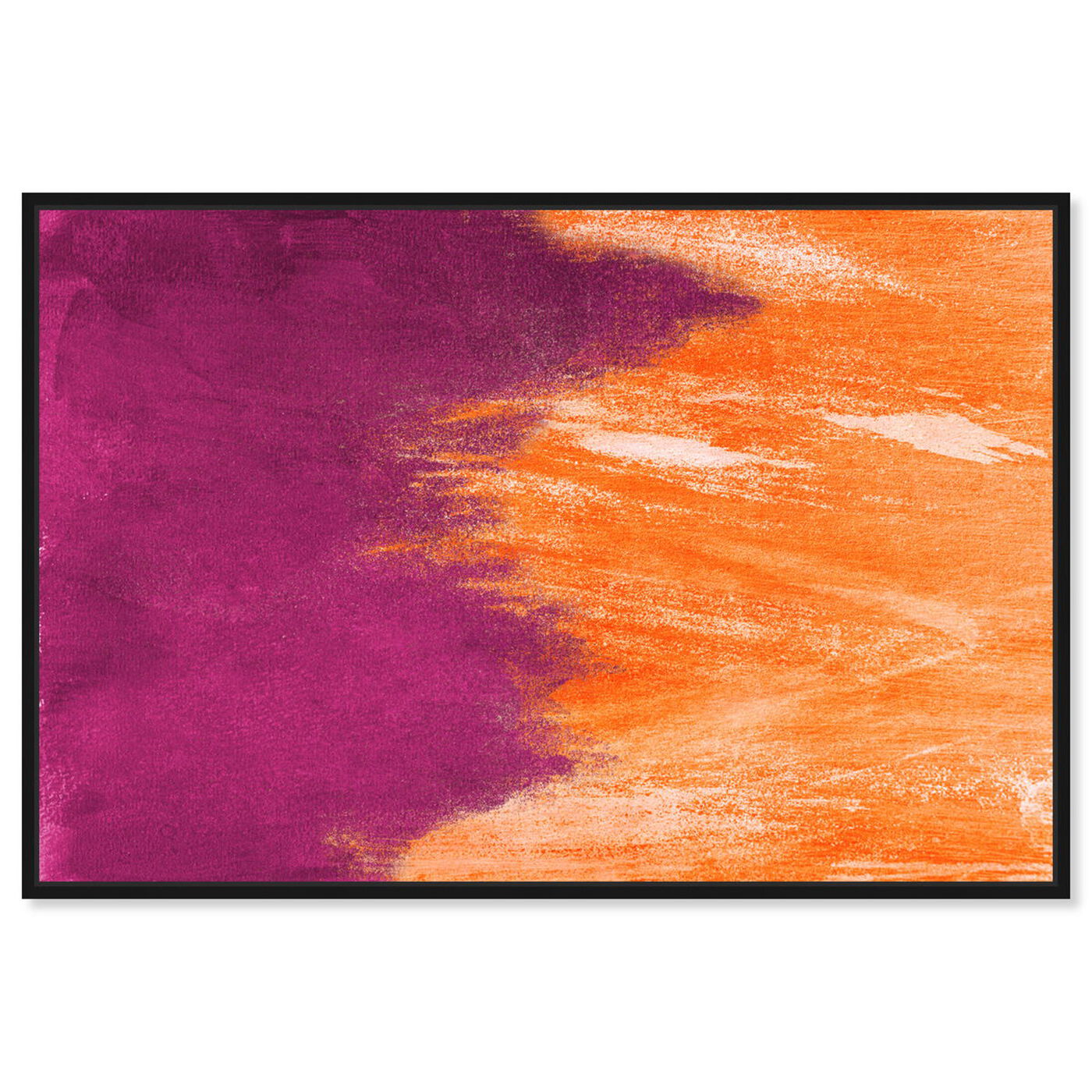 Front view of Light symphony Orange featuring abstract and paint art.