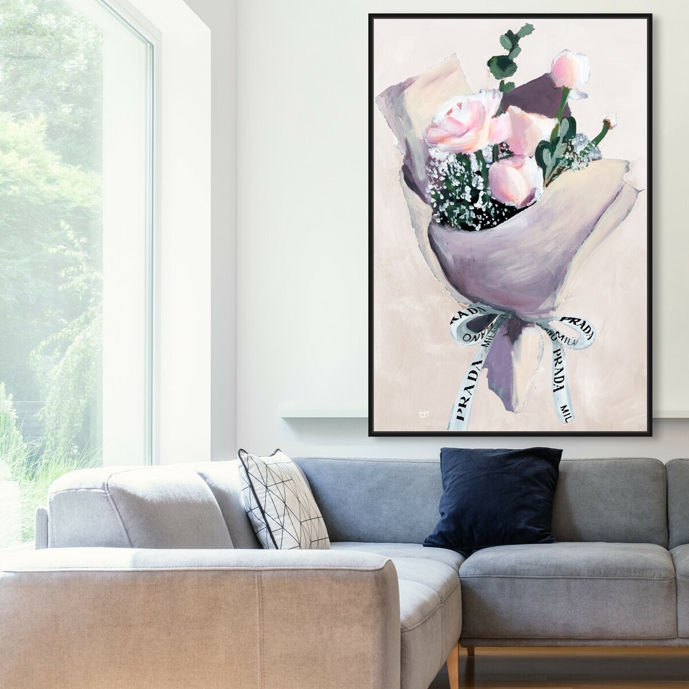 Hanging view of Delivery for Her Light featuring fashion and glam and lifestyle art.