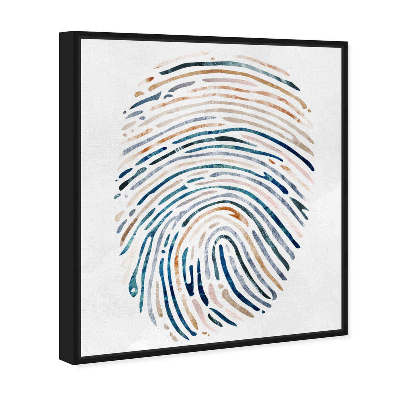 Angled view of Vacation Thumbprint featuring abstract and shapes art.
