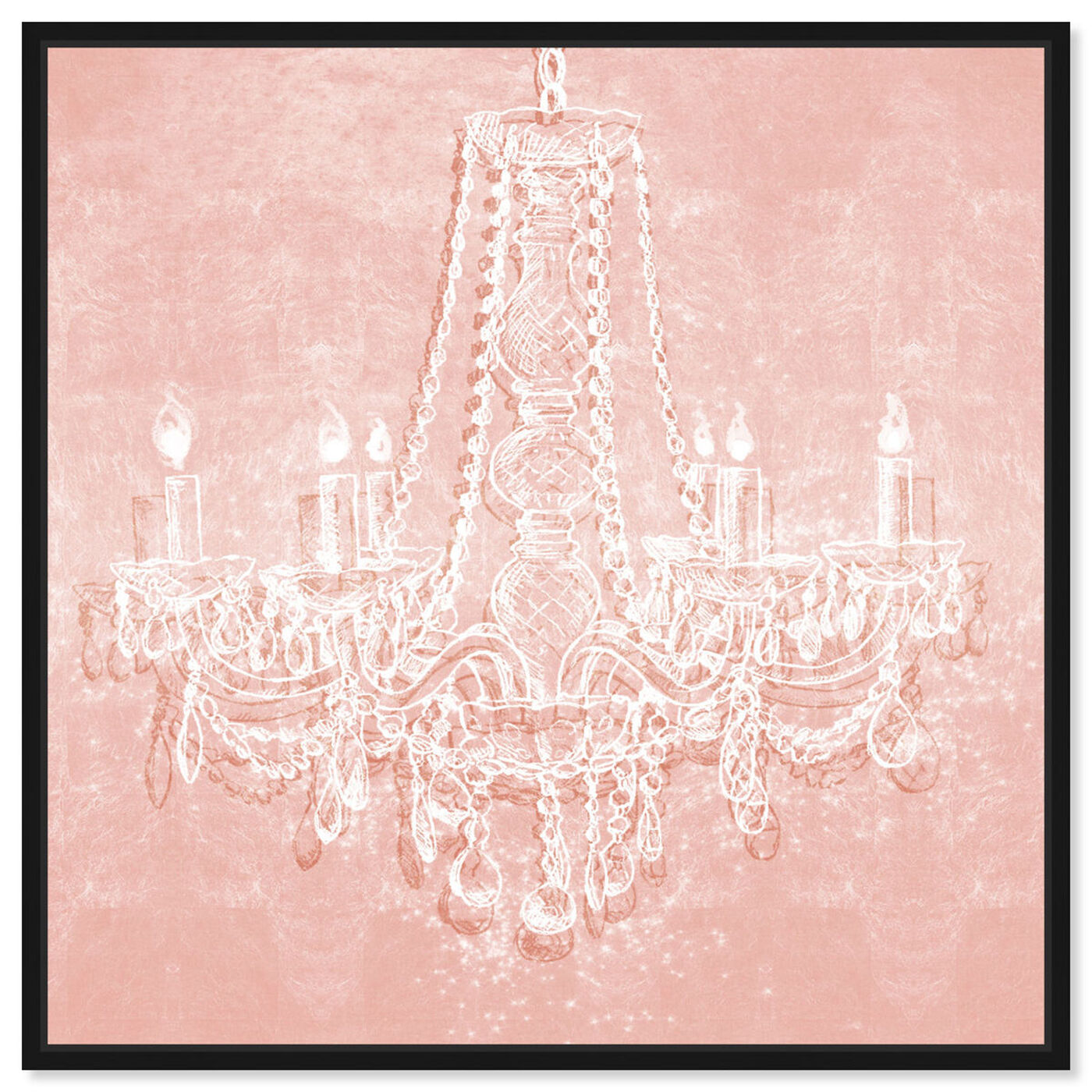 Front view of Light in the Rose featuring fashion and glam and chandeliers art.
