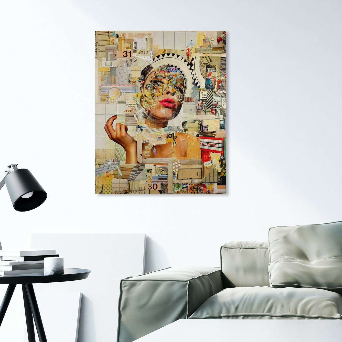 Hanging view of Katy Hirschfeld- New Yorker Woman featuring fashion and glam and lips art.
