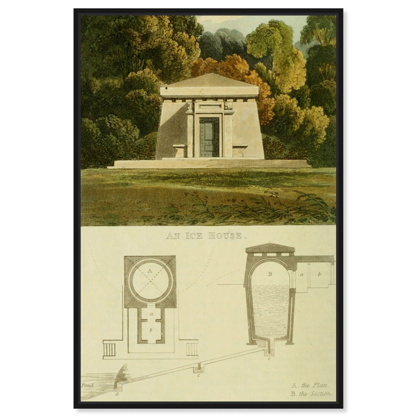 Front view of Ice House - The Art Cabinet featuring classic and figurative and realism art.