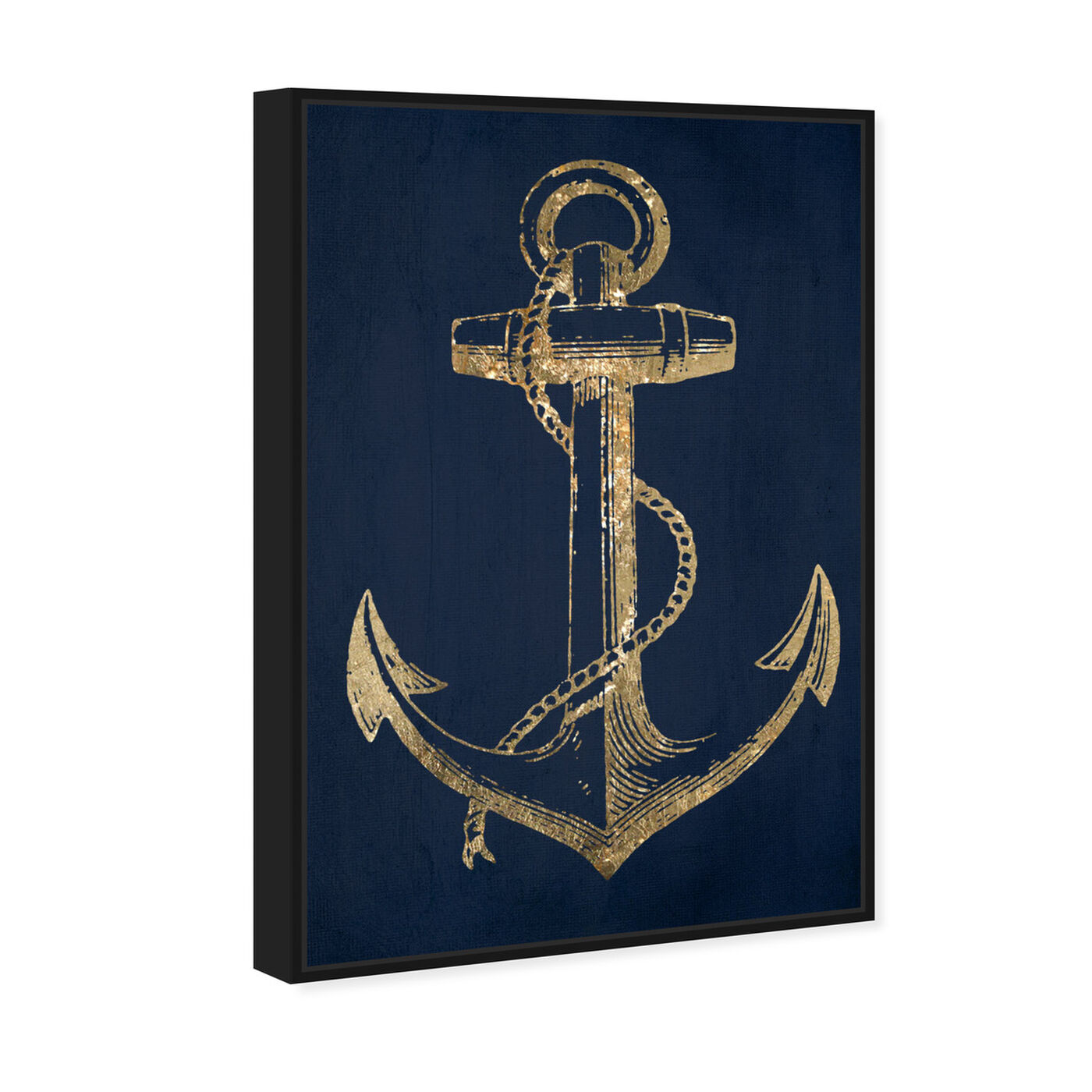 Angled view of Gold Anchor featuring nautical and coastal and nautical watercrafts art.