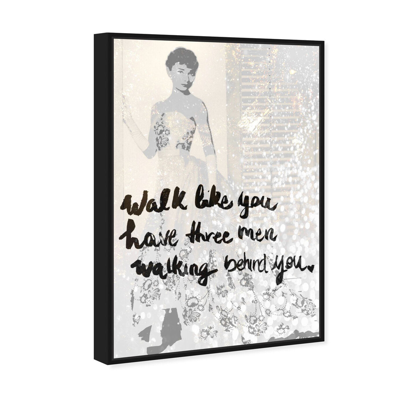Angled view of Walk Among the Stars featuring typography and quotes and fashion quotes and sayings art.