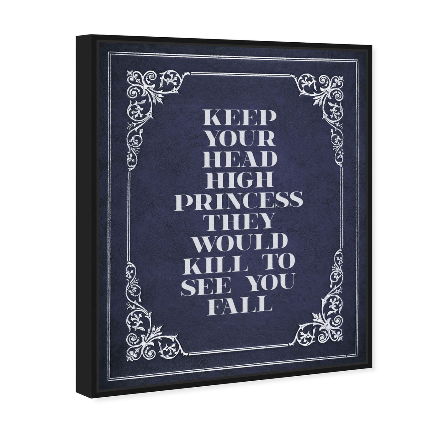 Angled view of Head High featuring typography and quotes and inspirational quotes and sayings art.