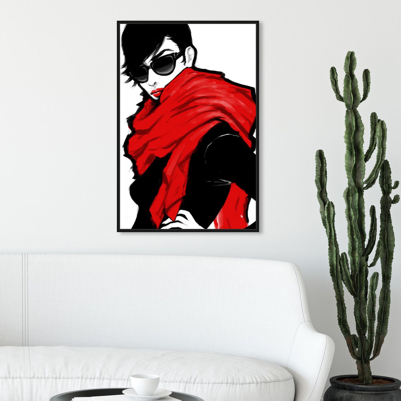 Hanging view of Ferocious featuring fashion and glam and portraits art.