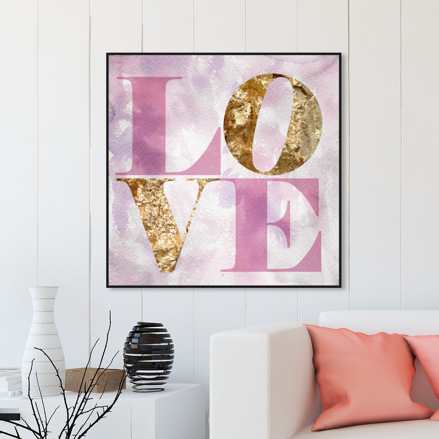 Hanging view of Love Pastel featuring typography and quotes and fashion quotes and sayings art.