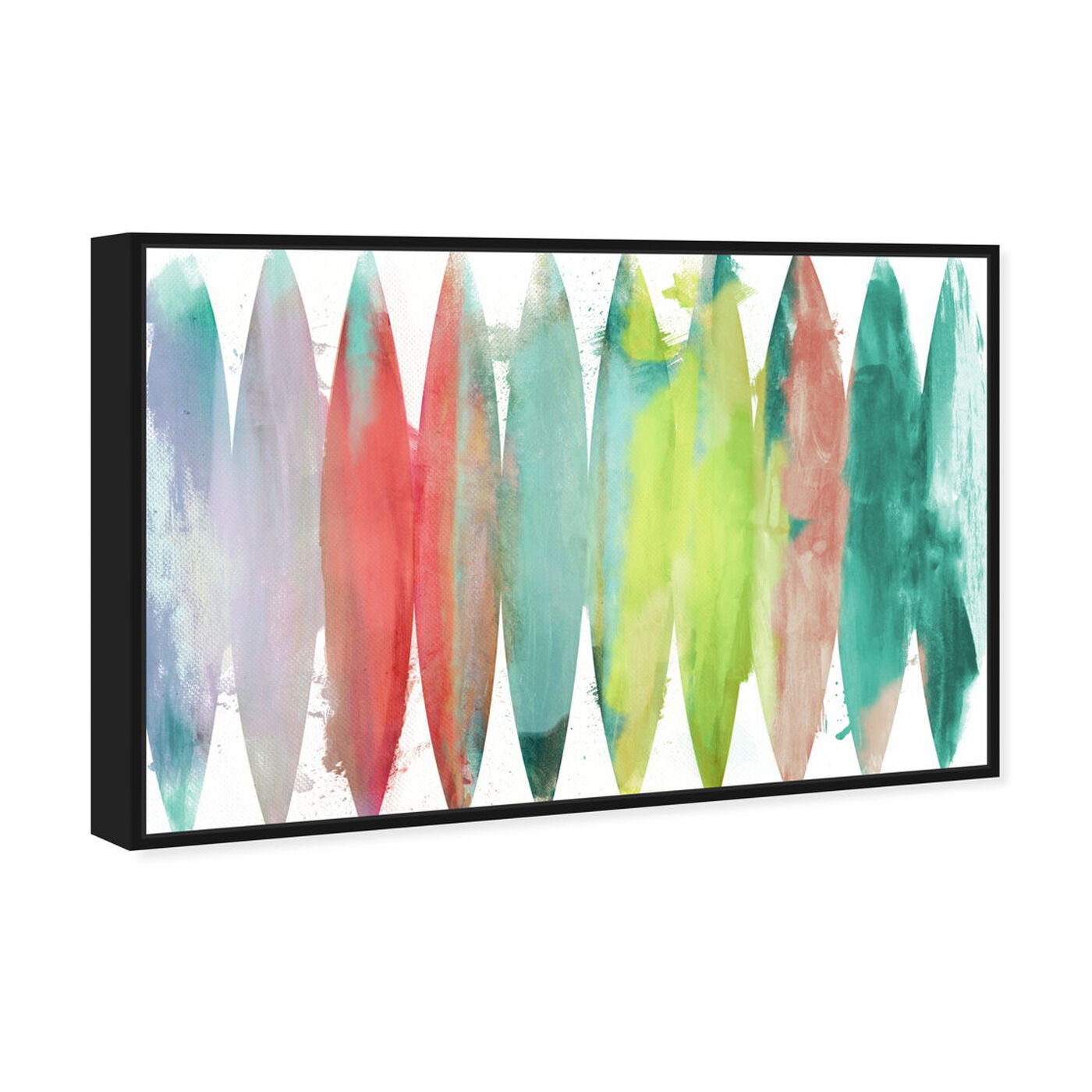 Angled view of Paradise Found Bright featuring abstract and paint art.